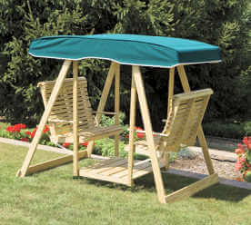 Double Lawn Swing Canvas Top